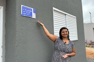 Casas que serão entregues em Juína na tarde desta sexta-feira (19)                             Crédito - Caroline Rodrigues / MT Par