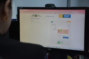 Tela de login do Acesso Web, para acessar os sistemas fazendários - Foto por: Assessoria Sefaz-MT