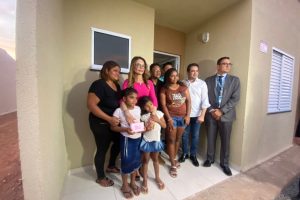 Família de Juliana foi uma das contempladas com uma das casas do Reserva Novo Mundo 2 e 3.