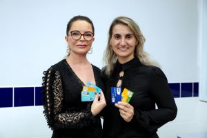 Primeira-dama de MT Virginia Mendes e secretária da Setasc Grasielle Bugalho                             Crédito - Jana Pessôa