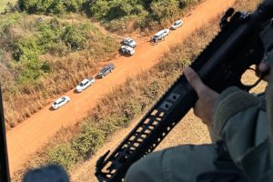 A operação, com buscas terrestres e aéreas, se estenderam por 12 horas  - Foto por: PMMT