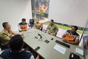 Comitiva visitou Corpo de Bombeiros, Sema e Defesa Civil                             Crédito - Camilla Zeni/Secom-MT