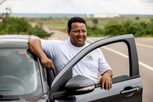 Ney Soares, morador de Paranatinga, afirmou que obra removeu a poeira do perímetro urbano                             Crédito - Mayke Toscano/Secom-MT