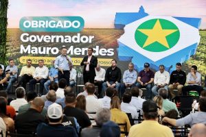 O governador Mauro Mendes, durante discurso na Norte Show                             Crédito - Mayke Toscano/Secom