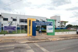 Com investimento de R$ 8,2 milhões, a nova escola contará com 16 salas de aulas, e demais dependências.                             Crédito - Michel Alvim - Secom/MT