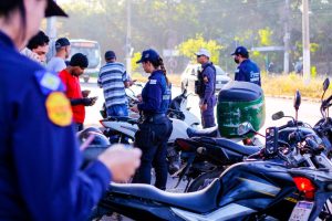 Fiscalização de trânsito em Cuiabá  - Foto por: Kamila Nascimento/Detran-MT