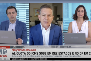 O governador Mauro Mendes concedeu uma entrevista na manhã desta segunda ao programa Jornal da Manhã, na rádio Jovem Pan News.                             Crédito - Foto: Reprodução/Jovem Pan News