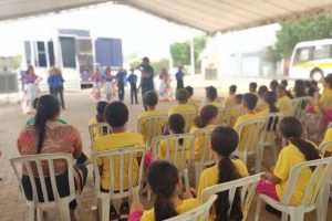 Atividades contaram com apresentação cultural realizada por alunos locais - Foto por: Ascom Seciteci