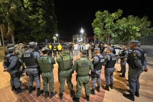 Forças policiais dão suporte aos órgãos que fazem as fiscalizações de poluição sonora  - Foto por: GGI-Sesp/MT