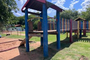 Playground do Parque Mãe Bonifácia é interditado para reforma                             Crédito - Sema/MT