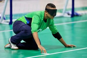 André Luiz da Silva é pivô/ala esquerdo da Seleção Brasileira de base de goalball  - Foto por: CPB