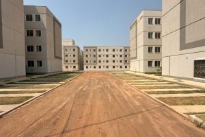 Apartamentos do SER Família Habitação, modalidade Entrada Facilitada, que estão sendo construídos em Várzea Grande Crédito - Caroline Rodrigues/MT Par