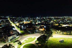 Estado entregou mais de mil luminárias de LED para o município                             Crédito - Junior Almeida/Secom-MT