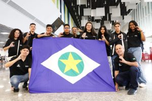 Oito estudantes de quatro escolas estaduais de Sinop foram para os Estados Unidos representar o Brasil em competição mundial                             Crédito - Marcos Vergueiro/Secom-MT