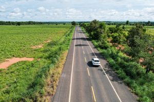 Foram recuperados 73,2 km da MT-060, a principal rota de acesso ao Pantanal                             Crédito - Antônio Pinheiro/ Secom-MT