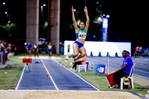 Lissandra Maysa Campos prata no salto em distância no Ibero-Americano de Atletismo  - Foto por: Mayke Toscano/Secom-MT