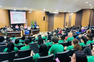 Mostra de encerramento do curso ocorreu nesta sexta-feira (18.10), no auditório da AMM, em Cuiabá Crédito - Lucas Cavalcante | SES-MT