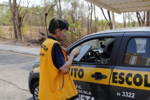 Uso de tablet na prova prática de direção na sede do Detran-MT - Foto por: Kamila Nascimento/Detran-MT