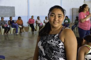 Rosimeire Ribeiro da Silva, moradora do Distrito Vila Aparecida, em Cáceres, durante atendimento da Expedição SER Família Mulher – MT Por Elas  - Foto por: João Reis