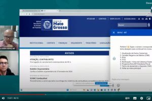 O webchat foi apresentado em transmissão ao vivo realizada pela Sefaz - Foto por: Reprodução/Youtube