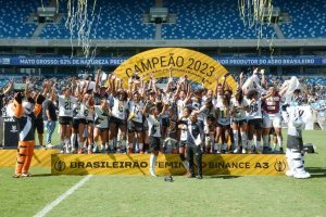 Campeão da série A3 em 2023, time feminino do Mixto disputa série A2 do Brasileirão 2024  - Foto por: Divulgação