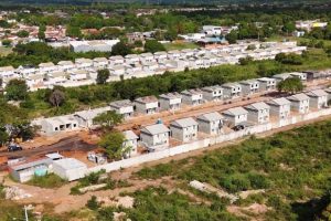 Obras do Residencial Villagio Gran Pietra, no bairro Pedra 90, cuja aquisição acontece pelo Progama SER Família Habitação, modalidade Entrada Facilitada                             Crédito - Marcos